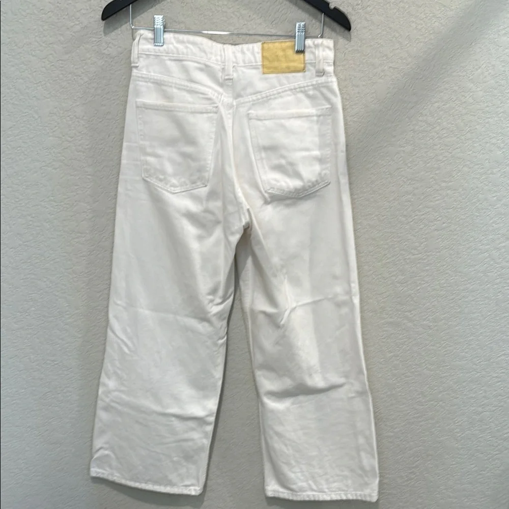Zara White Wide-Leg Jeans size 4 - Picture 8 of 14